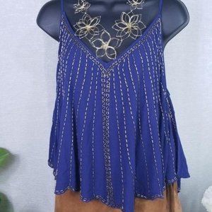 Free People beaded top ,nwt